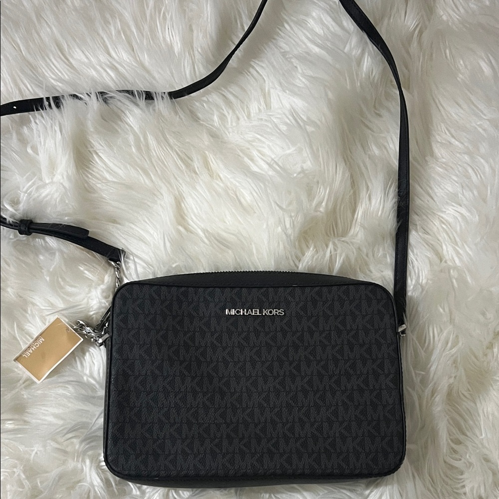 Michael Kors Black Logo Crossbody Bag